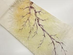 松模様織出し名古屋帯